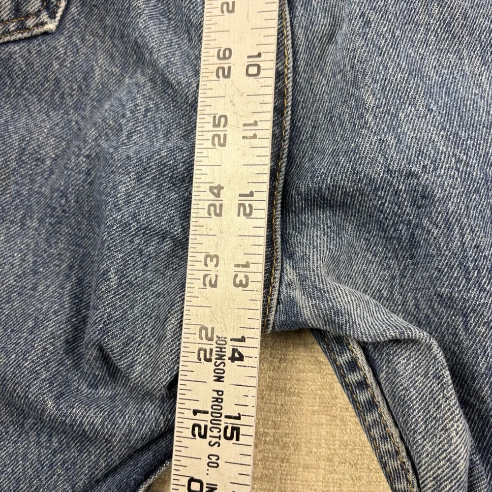 Levis 505 Mens 36x34 Light Distress Jeans Thigh Fade ** Vintage Style ** Denim